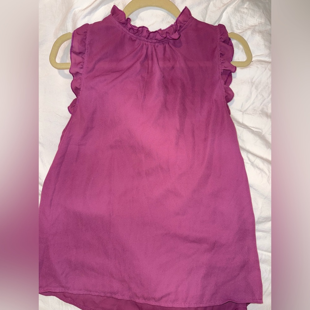 Ruffle Sleeveless Top